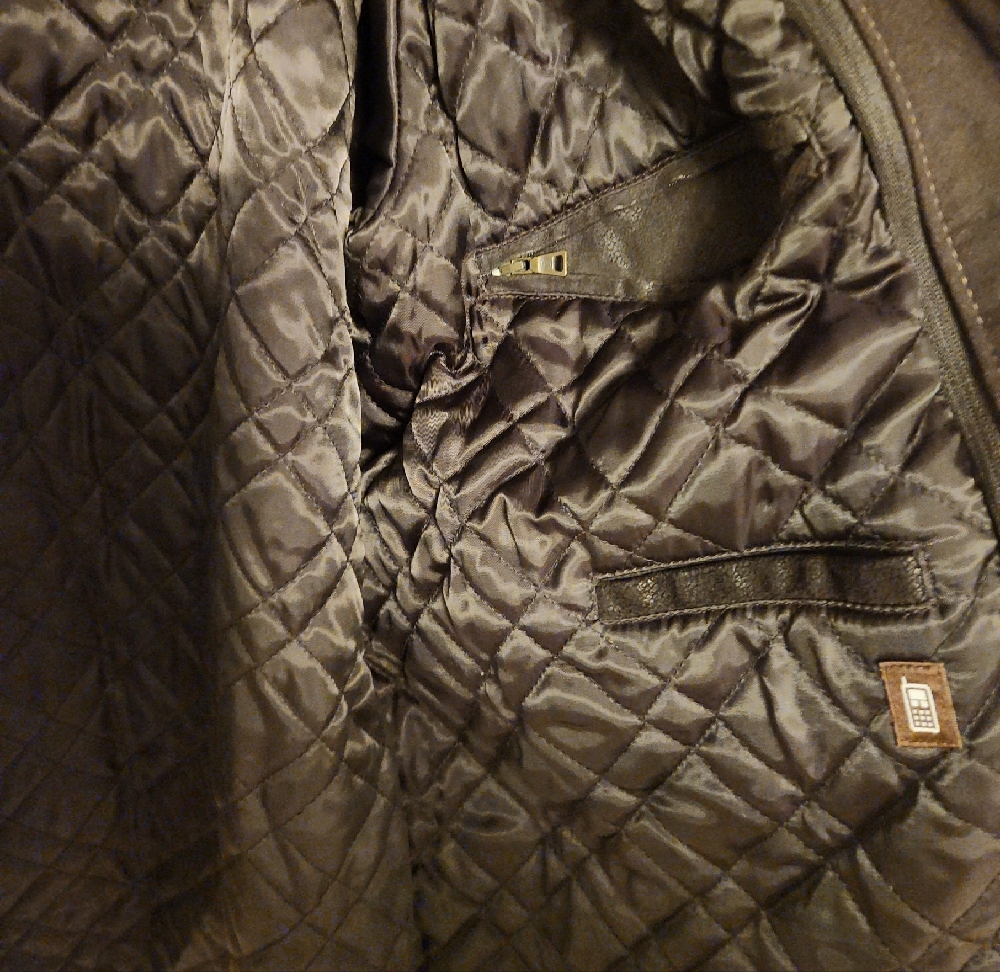 Danier Dark Brown Leather Suede Jacket - Picture 6 of 7